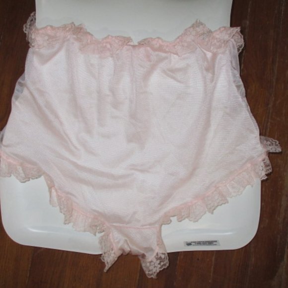 Ultra Sissy lacy pink custom panties bloomers adult baby girly secret sexy Lrg - Picture 5 of 7